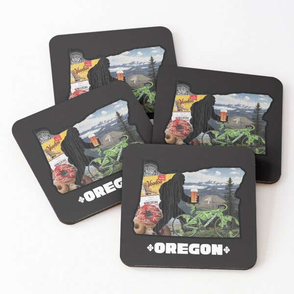 Item preview, Oregon State Pride Collage - Voodoo Doughnuts, Cycling & Mountains designed and sold by TitanRN.