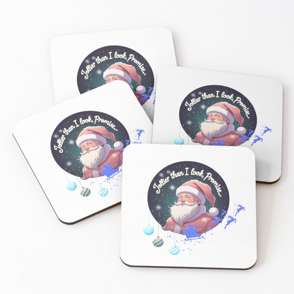 Item preview, Jollier Than I Look funny christmas slogan designed and sold by SloganSauce.