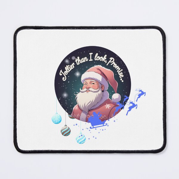 Item preview, Jollier Than I Look funny christmas slogan designed and sold by SloganSauce.