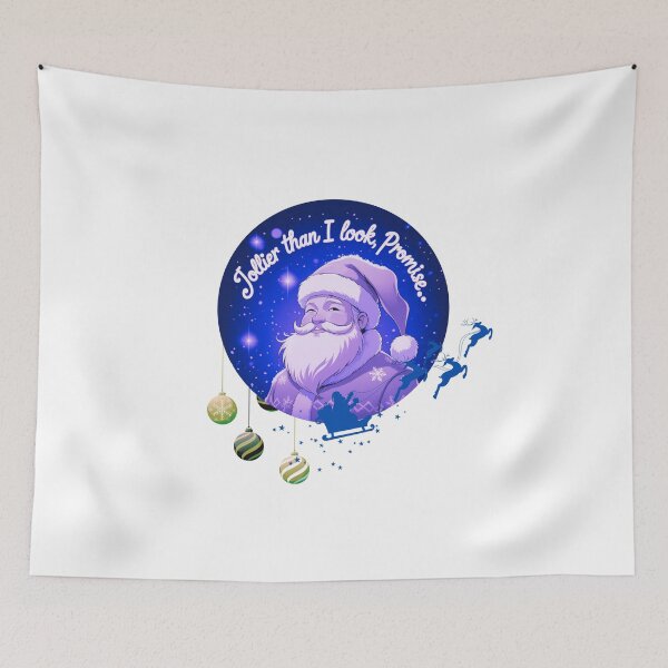 Item preview, Jollier Than I Look christmas attitude designed and sold by SloganSauce.