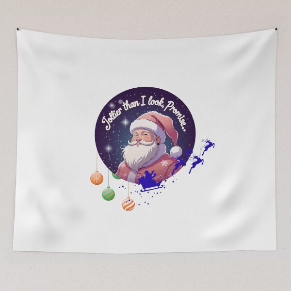 Item preview, Jollier Than I Look xmas humor designed and sold by SloganSauce.
