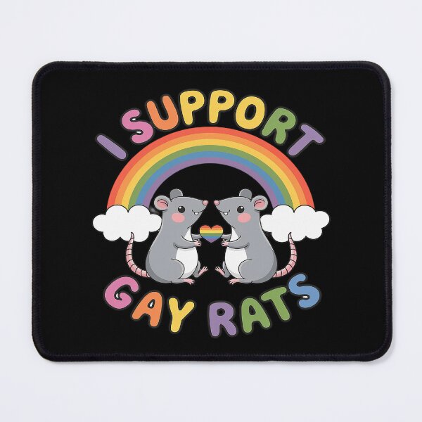 Item preview, LGBT Rainbow I Support Gay Rats LGBTQ Community Pride Month  designed and sold by AquaKiev.