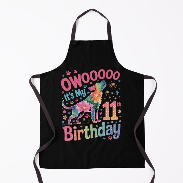 Item preview, It's My 11th Birthday Wolf Floral Howling 11 Years Old designed and sold by MyzoToyota.