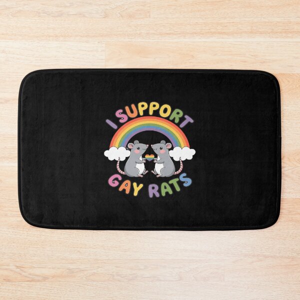 Item preview, LGBT Rainbow I Support Gay Rats LGBTQ Community Pride Month  designed and sold by AquaKiev.