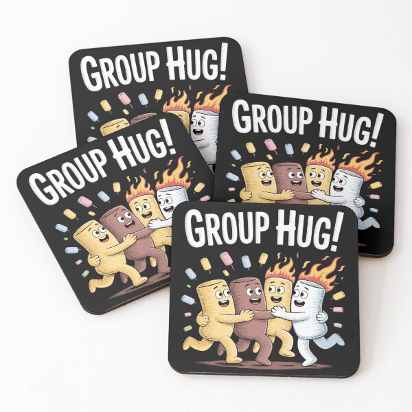 Item preview, Smores Group Hug S'mores Camping Food Marshmallows on Fire  designed and sold by NailMolisa.