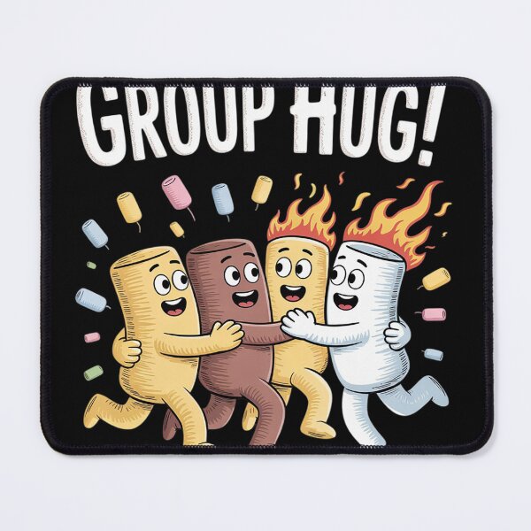 Item preview, Smores Group Hug S'mores Camping Food Marshmallows on Fire  designed and sold by NailMolisa.
