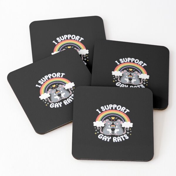 Item preview, LGBT Rainbow I Support Gay Rats LGBTQ Community Pride Month designed and sold by SyntaxClaw.