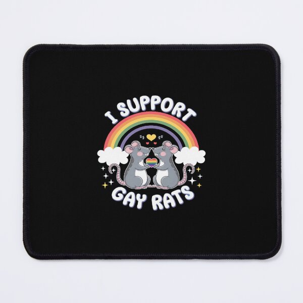 Item preview, LGBT Rainbow I Support Gay Rats LGBTQ Community Pride Month designed and sold by SyntaxClaw.