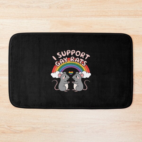 Item preview, LGBT Rainbow I Support Gay Rats LGBTQ Community Pride Month  designed and sold by AquaKiev.