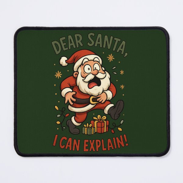 Item preview, Dear Santa I Can Explain – Funny Santa Claus Christmas T-Shirt Design designed and sold by RkRihan.