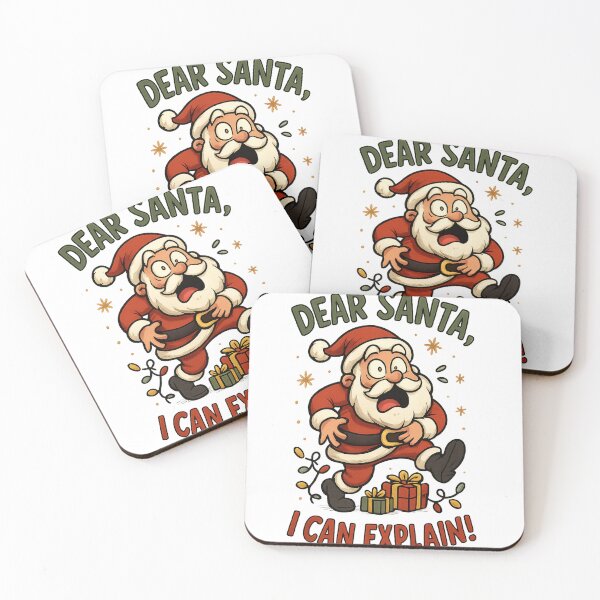 Item preview, Dear Santa I Can Explain – Funny Santa Claus Christmas T-Shirt Design designed and sold by RkRihan.