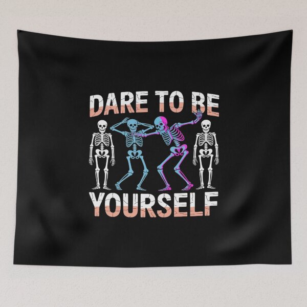 Item preview, Dare To Be Yourself Skeleton Dab Transgender Trans Pride designed and sold by MarryIsMonth.