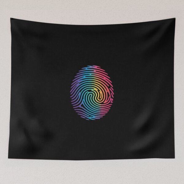 Item preview, LGBT Rainbow Pride Flag Fingerprint Queer Gay LGBT  designed and sold by SyntaxClaw.