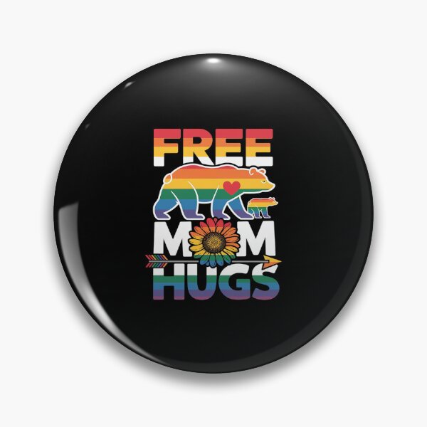Item preview, LGBTQ Pride Mama Bear Free Mom Hugs LGBT Proud Rainbow Ally  designed and sold by AquaKiev.