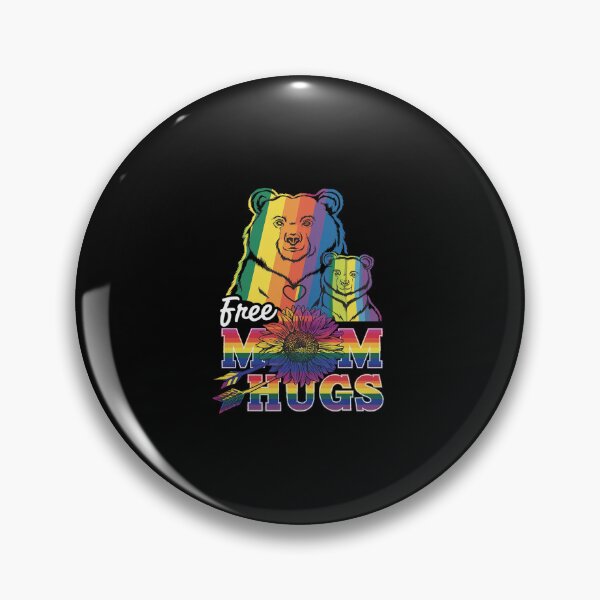 Item preview, LGBTQ Pride Mama Bear Free Mom Hugs LGBT Proud Rainbow Ally  designed and sold by SyntaxClaw.