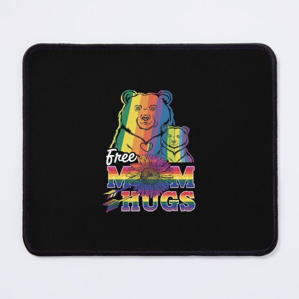 Item preview, LGBTQ Pride Mama Bear Free Mom Hugs LGBT Proud Rainbow Ally designed and sold by SyntaxClaw.