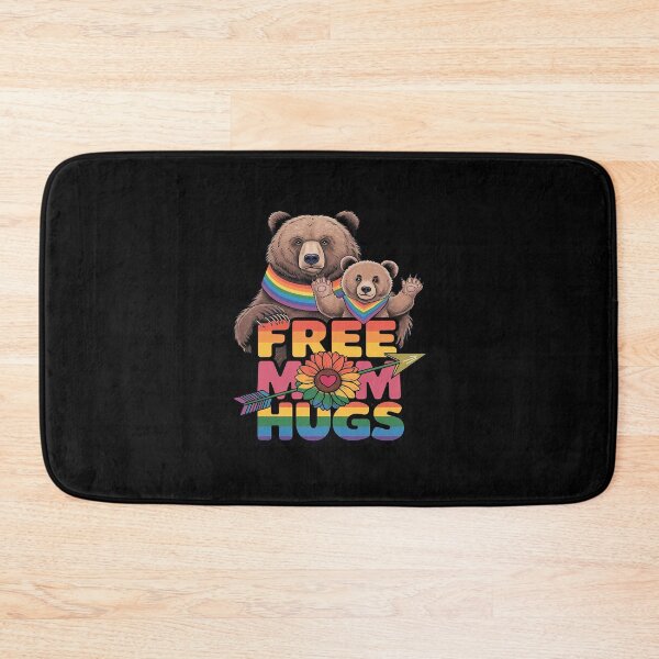 Item preview, LGBTQ Pride Mama Bear Free Mom Hugs LGBT Proud Rainbow Ally  designed and sold by AquaKiev.
