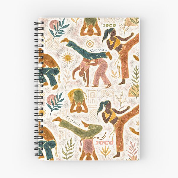 Item preview, Capoeira Rhythms - Earthy Brazilian Martial Arts Pattern designed and sold by Hen-C-Art.