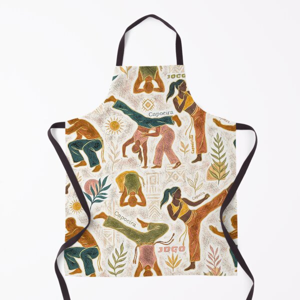 Item preview, Capoeira Rhythms - Earthy Brazilian Martial Arts Pattern designed and sold by Hen-C-Art.