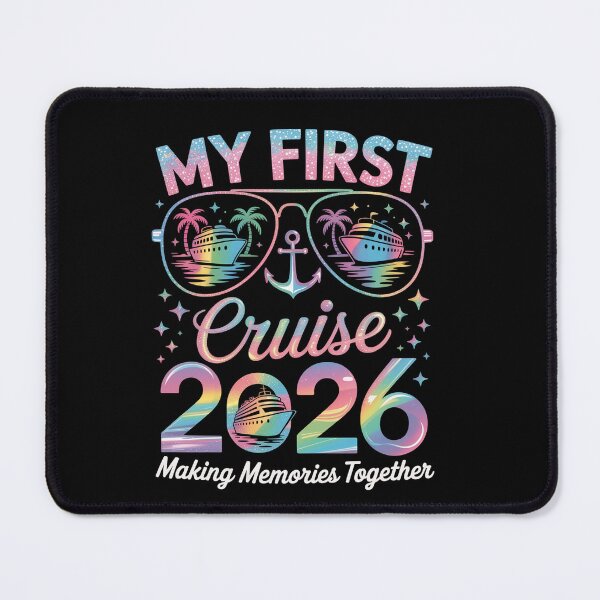 Item preview, My First Cruise 2026 Funny First Time Cruise Vacation 2026 designed and sold by MeowtivationP.