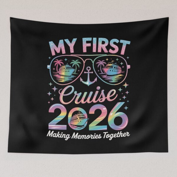 Item preview, My First Cruise 2026 Funny First Time Cruise Vacation 2026 designed and sold by MeowtivationP.