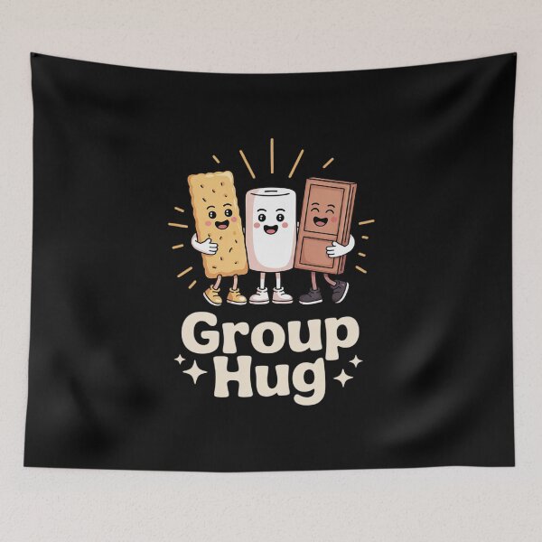 Item preview, Smores S'mores Group Hugs Kids Fun Camping Food Marshmallows  designed and sold by NailMolisa.