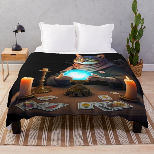 Item preview, cat art Fortune Telling Cat Art designed and sold by Uglyandcute.