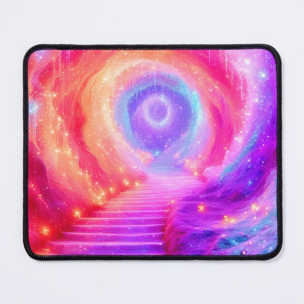 Item preview, Stairs leading into a bright, colorful tunnel designed and sold by Mianku | Für das Leben.