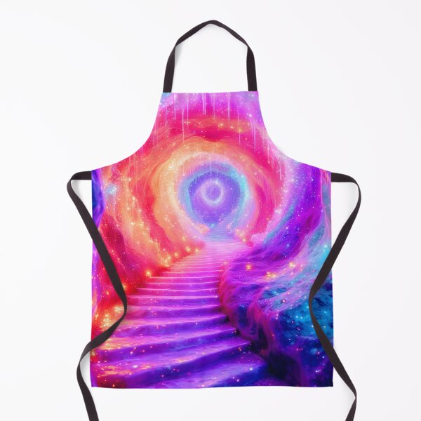 Item preview, Stairs leading into a bright, colorful tunnel designed and sold by Mianku | Für das Leben.
