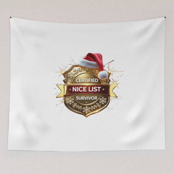 Item preview, Nice List Survivor designed and sold by SloganSauce.