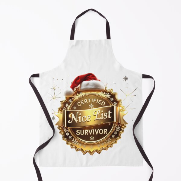 Item preview, Nice List Survivor christmas badge designed and sold by SloganSauce.