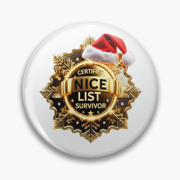 Item preview, Nice List Survivor holiday humor designed and sold by SloganSauce.