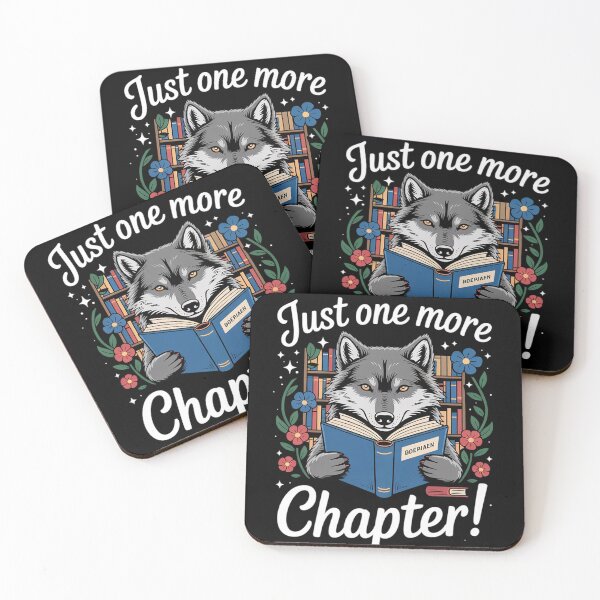Item preview, just one more chapter Reading Wolf read books lovers Wolf  designed and sold by MyzoToyota.