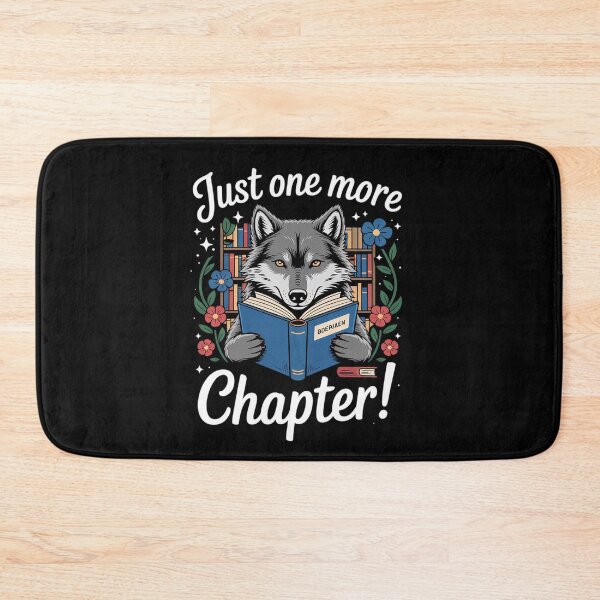 Item preview, just one more chapter Reading Wolf read books lovers Wolf  designed and sold by MyzoToyota.