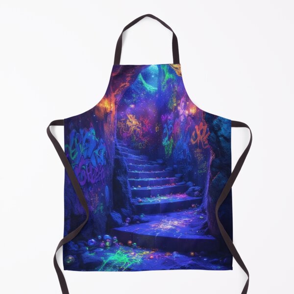 Item preview, Neon graffiti in a magical cave designed and sold by Mianku | Für das Leben.
