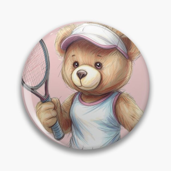 Item preview, Sporting Animal- Bear Tennis (female) designed and sold by Avalon Art.