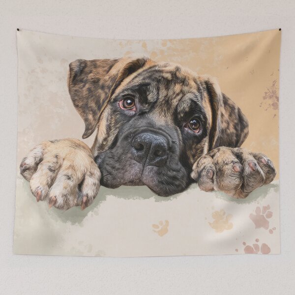 Item preview, Mastiff Peeking over Wall 03 designed and sold by Elisabeth Lucas.