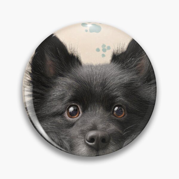 Item preview, Schipperke Peeking over Wall 01 designed and sold by Elisabeth Lucas.