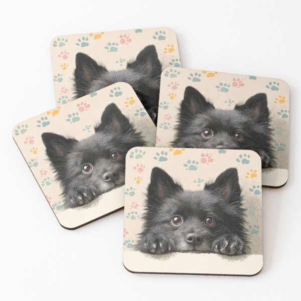 Item preview, Schipperke Peeking over Wall 01 designed and sold by Elisabeth Lucas.