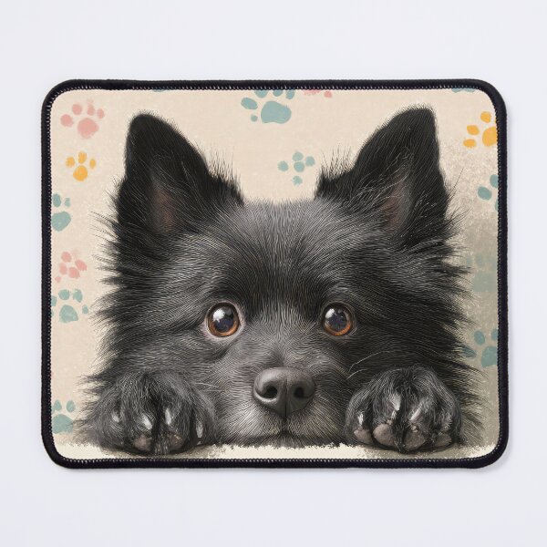 Item preview, Schipperke Peeking over Wall 01 designed and sold by Elisabeth Lucas.