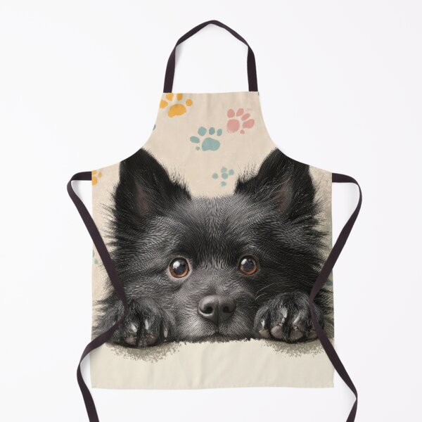 Item preview, Schipperke Peeking over Wall 01 designed and sold by Elisabeth Lucas.