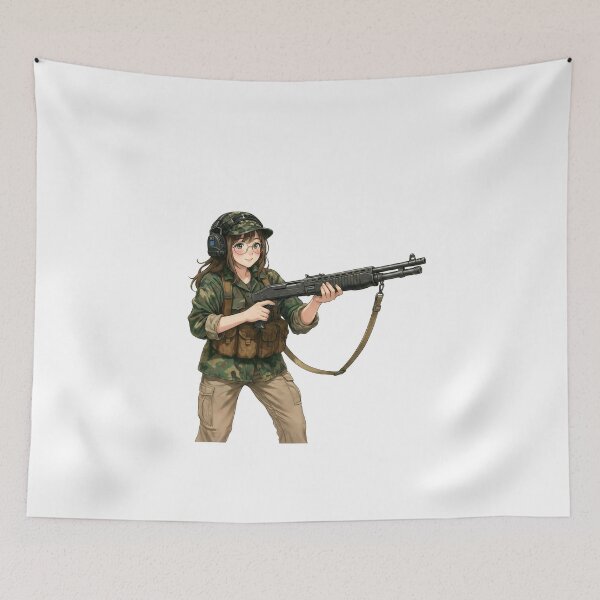 Item preview, Shotgun Girl – Beauty with Firepower designed and sold by RAWLIFEGRAPHIC.