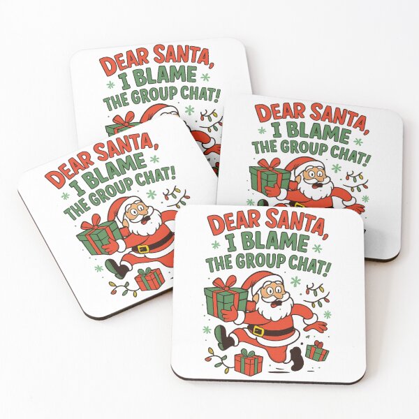 Item preview, Dear Santa I Blame The Group Chat Funny Christmas Santa designed and sold by RkRihan.