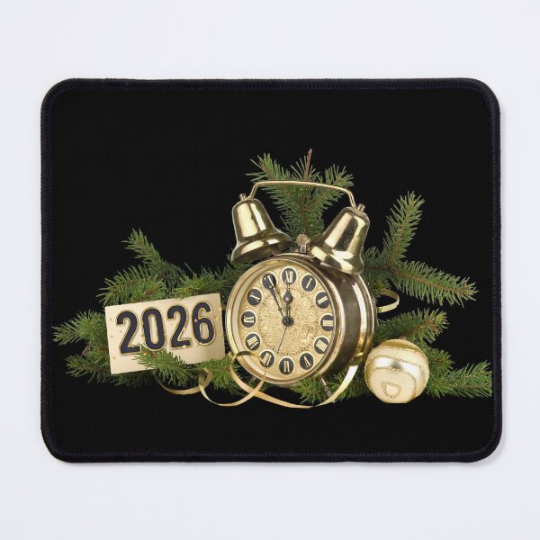 Item preview, Golden 2026 New Year's Eve Alarm Clock designed and sold by Khadigadesings.