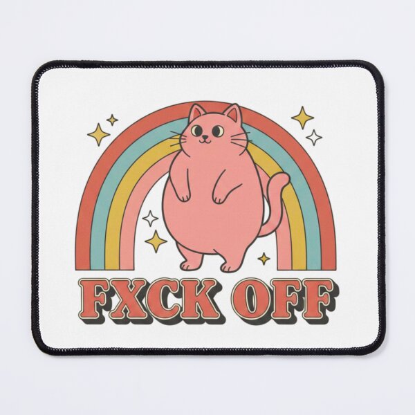 Item preview, Cute Fat Cat, Adorably Rude Cat, Humor for People with Boundaries, funnyfits70, Humor, Funny, retro, vintages, funny quotes, animal humor, designed and sold by FunnyFits70.