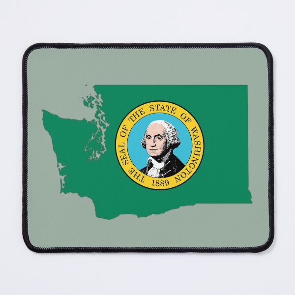 Item preview, Washington State Map & Seal - Vintage George Washington Portrait Tee designed and sold by mashmosh.