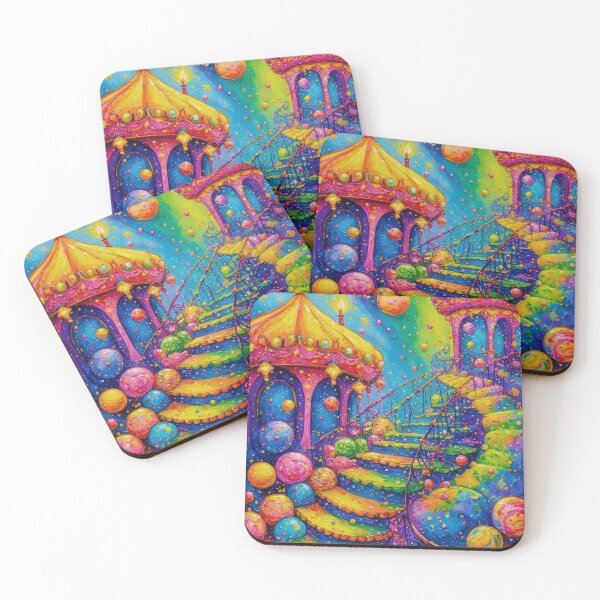 Item preview, Imaginative candy colored architectural artwork designed and sold by Mianku | Für das Leben.