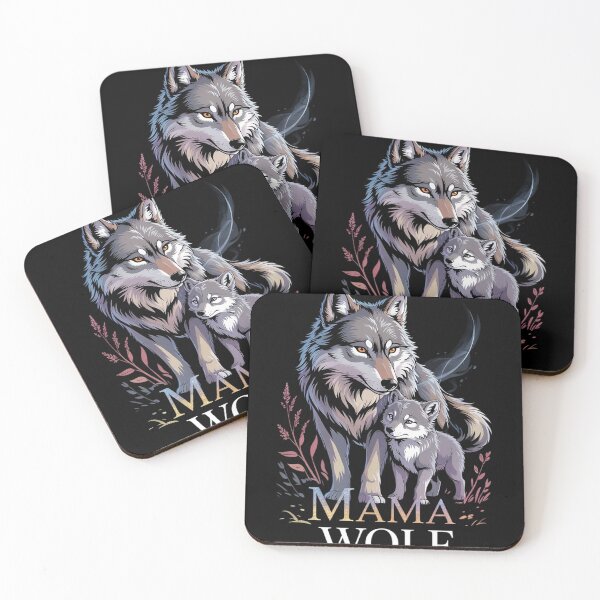 Item preview, Mama Wolf & Baby Wolf Love Mom and Kids - Mothers Day  designed and sold by KotexTemu.
