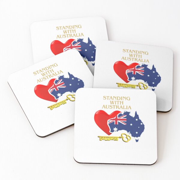 Item preview, Standing With Australia designed and sold by SloganSauce.