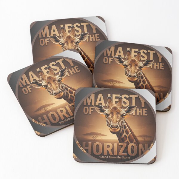 Item preview, Majesty of the Horizon Giraffe Stand Above Storm designed and sold by SavannaStrikes.